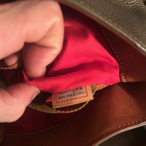 Dooney & Bourke pebble grain leather tote gray - Picture 5 of 6